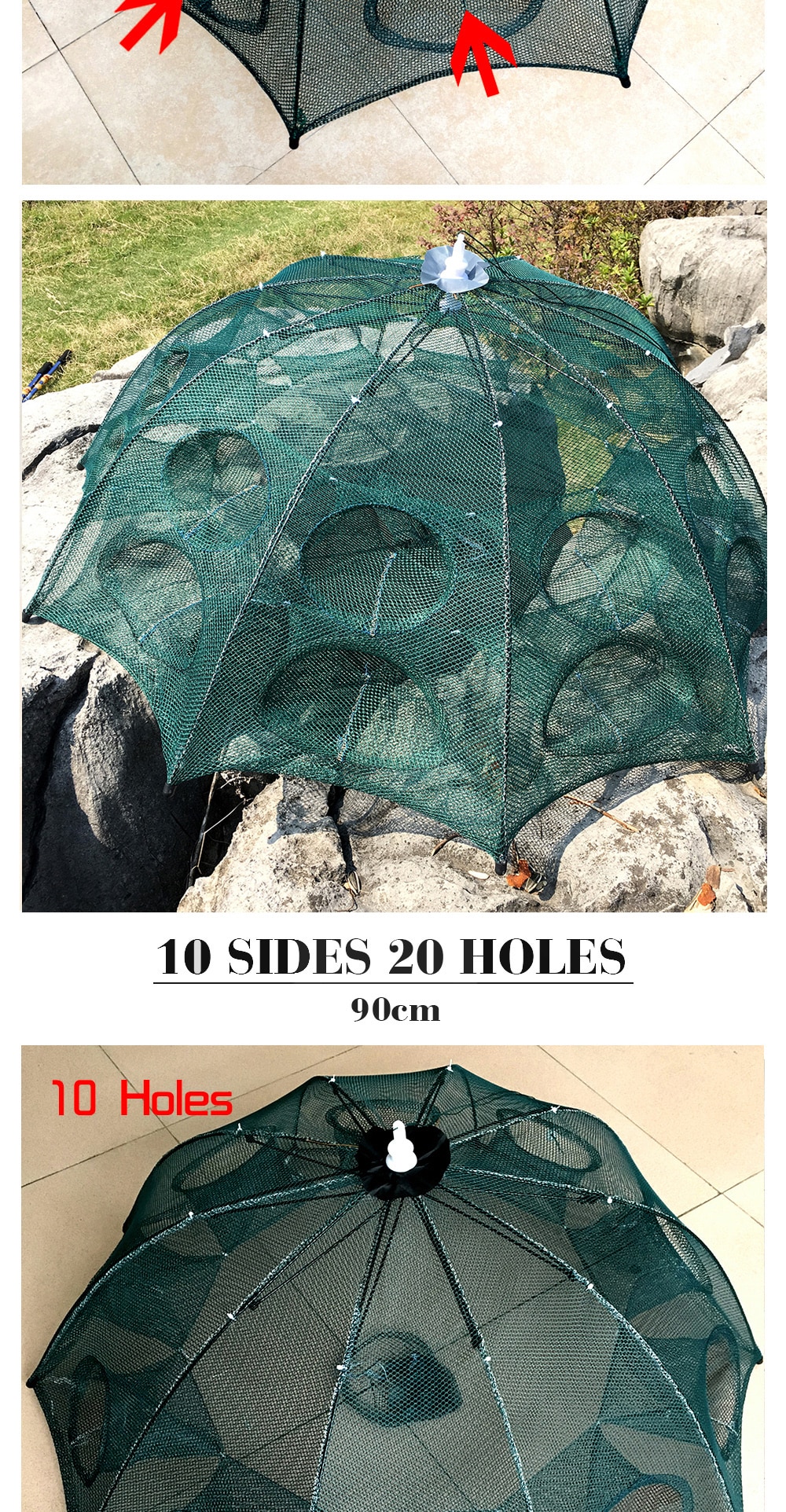 Ghotda Fishing Net 4-20 Holes
