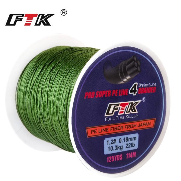 PE Braided Wire Fishing Line By FTK — Bass Fishing Tips US