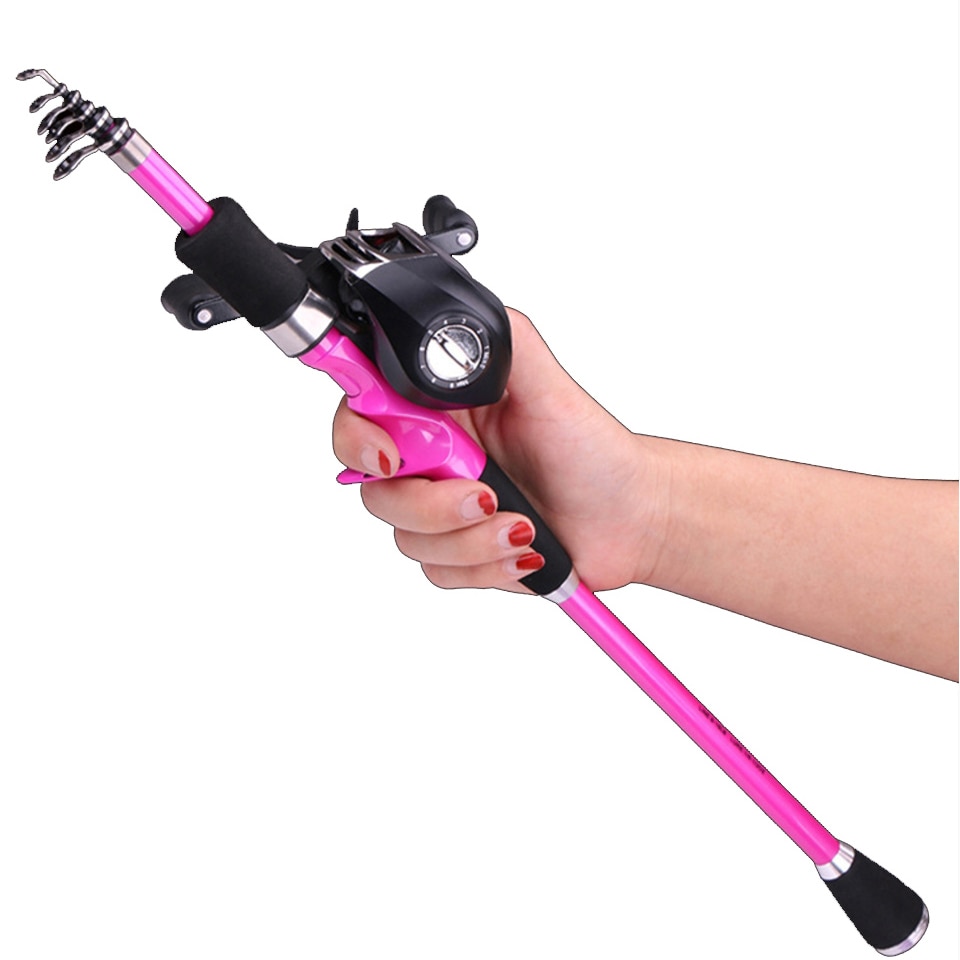 Pink Bait Cast Spinning With Long Rod and Reel Combo 78 Inches NEW -  Fishing Reels - New York, New York, Facebook Marketplace