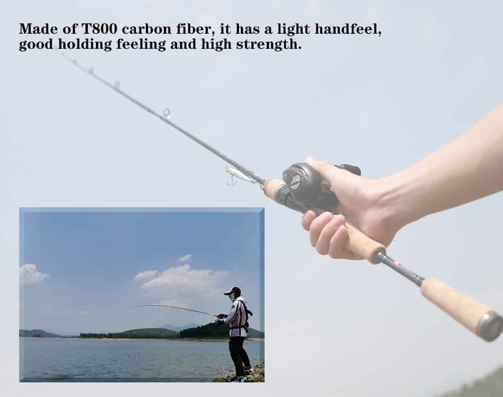 BUDEFO Spinning or Casting Fuji Lure Fishing Rod