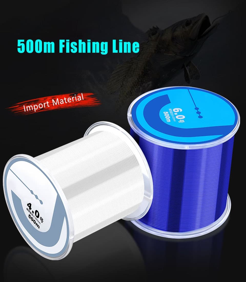 WALK FISH 500m Fishing Line All for in Summer Super Strong Monofilament Nylon Tackle Sea Fluorocarbon 2-35LB Japan Goods
