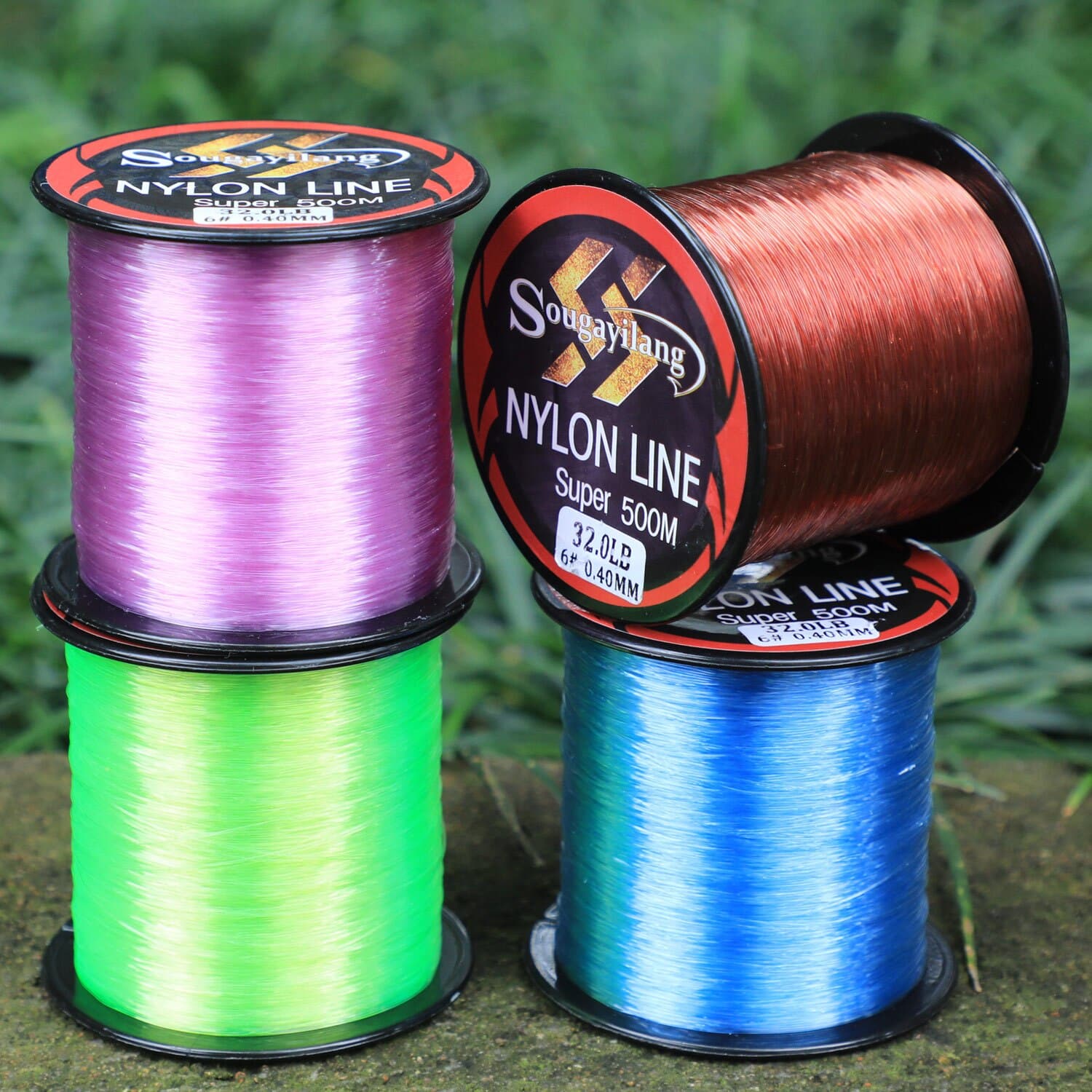 Sougayilang 500M Monofilament Line 11-36.3LB Super Strong Nylon Fishing Line Leader Line Sinking Line Carp Fishing Accessories