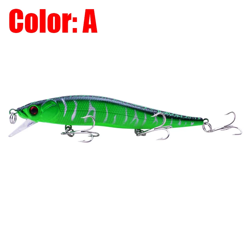 1Pcs Minnow Wobblers Fishing Lures 11.5cm 13.5g Floating Crankbaits Tackle 3D Eyes Isca Bass Artificial Hard Bait Dive 1.5M