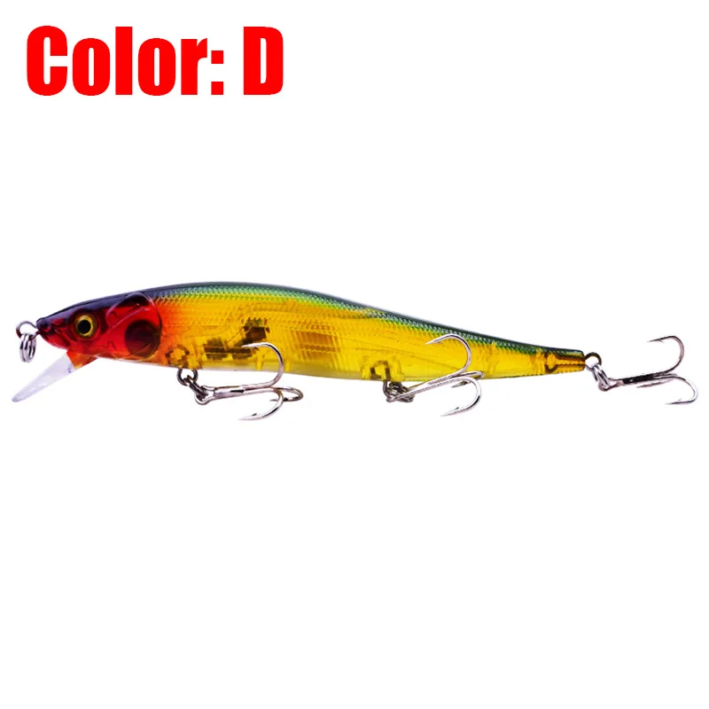 1Pcs Minnow Wobblers Fishing Lures 11.5cm 13.5g Floating Crankbaits Tackle 3D Eyes Isca Bass Artificial Hard Bait Dive 1.5M
