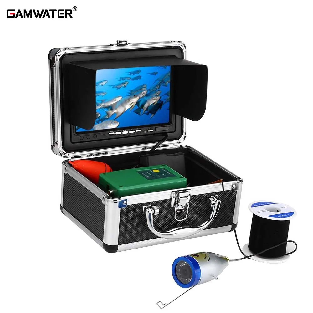 GAMWATER (DVR) Winter Fish Fidner Underwater Fishing Camera 7 Inch 1000TVL IP68 Waterproof 15M 30M 50M For Ice/Sea/River Fishing GAMWATER (DVR) Winter Fish Fidner Underwater Fishing Camera 7 Inch 1000TVL IP68 Waterproof 15M 30M 50M For Ice/Sea/River Fishing