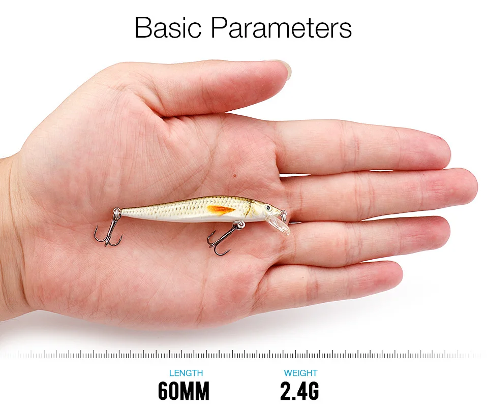 TREHOOK 2g/6g Mini Minnow Fishing Lure Floating Pike Wobbler Artificial Bait Black Minnow Jerkbait Crankbait Fishing Tackle Lure TREHOOK 2g/6g Mini Minnow Fishing Lure Floating Pike Wobbler Artificial Bait Black Minnow Jerkbait Crankbait Fishing Tackle Lure