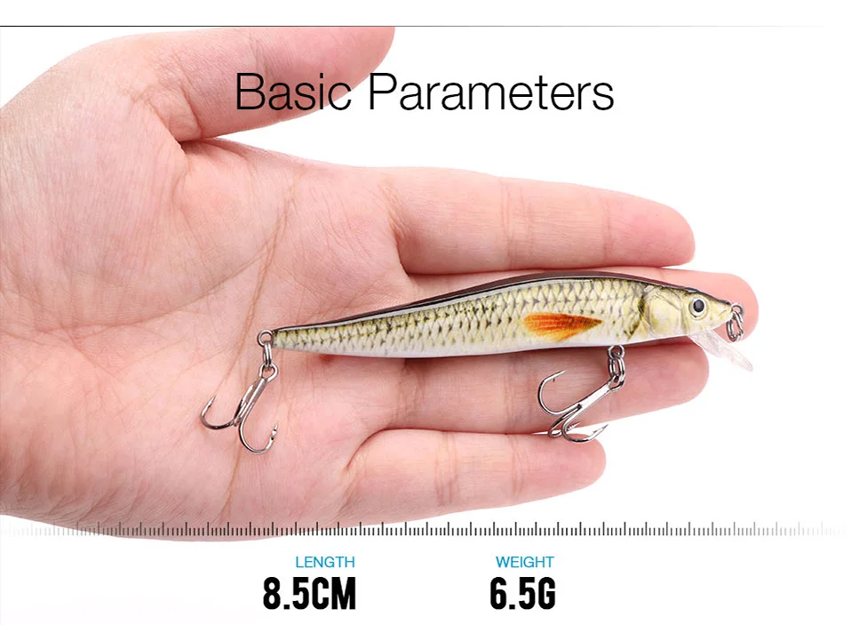 TREHOOK 2g/6g Mini Minnow Fishing Lure Floating Pike Wobbler Artificial Bait Black Minnow Jerkbait Crankbait Fishing Tackle Lure TREHOOK 2g/6g Mini Minnow Fishing Lure Floating Pike Wobbler Artificial Bait Black Minnow Jerkbait Crankbait Fishing Tackle Lure