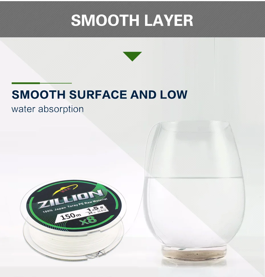 X8 Braided PE Lines at 150m Fishing Line Double Color Super Powered Braided Line PE Fishing Line X8 braided PE fishing line 150m
X8 Braided PE Lines at 150m Fishing Line Double Color Super Powered Braided Line PE Fishing Line