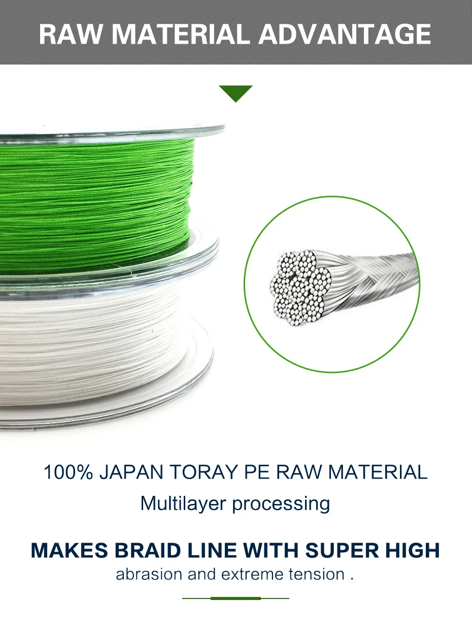 X8 Braided PE Lines at 150m Fishing Line Double Color Super Powered Braided Line PE Fishing Line X8 braided PE fishing line 150m
X8 Braided PE Lines at 150m Fishing Line Double Color Super Powered Braided Line PE Fishing Line