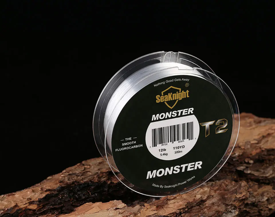 SeaKnight Brand MANSTER T2 Series 100% Fluorocarbon Fishing Line 100M, Carbon Fiber Line 3-35LB Upgrade Sinking Line Sea Fishing SeaKnight Brand MANSTER T2 Series 100% Fluorocarbon Fishing Line 100M, Carbon Fiber Line 3-35LB Upgrade Sinking Line Sea Fishing