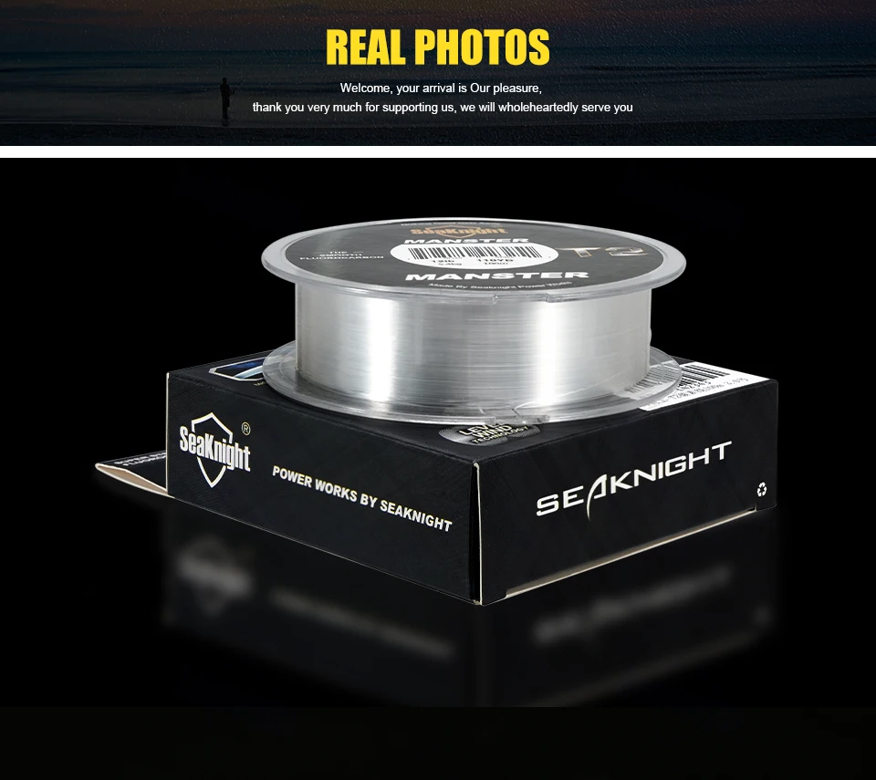 SeaKnight Brand MANSTER T2 Series 100% Fluorocarbon Fishing Line 100M, Carbon Fiber Line 3-35LB Upgrade Sinking Line Sea Fishing SeaKnight Brand MANSTER T2 Series 100% Fluorocarbon Fishing Line 100M, Carbon Fiber Line 3-35LB Upgrade Sinking Line Sea Fishing