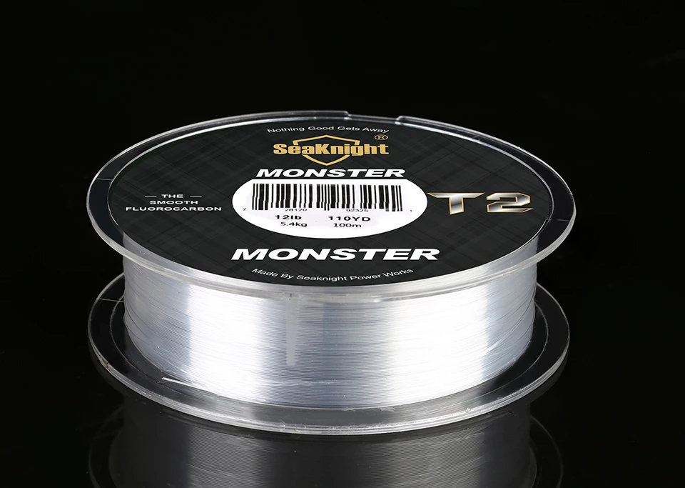 SeaKnight Brand MANSTER T2 Series 100% Fluorocarbon Fishing Line 100M, Carbon Fiber Line 3-35LB Upgrade Sinking Line Sea Fishing SeaKnight Brand MANSTER T2 Series 100% Fluorocarbon Fishing Line 100M, Carbon Fiber Line 3-35LB Upgrade Sinking Line Sea Fishing