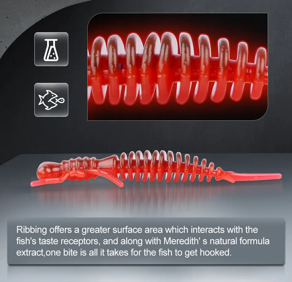 MEREDITH Larva Soft Lures Artificial Lures 50mm/10pcs Fishing Worm Silicone Bass Pike Minnow Swimbait Jigging Plastic Baits MEREDITH Larva Soft Lures Artificial Lures 50mm/10pcs Fishing Worm Silicone Bass Pike Minnow Swimbait Jigging Plastic Baits