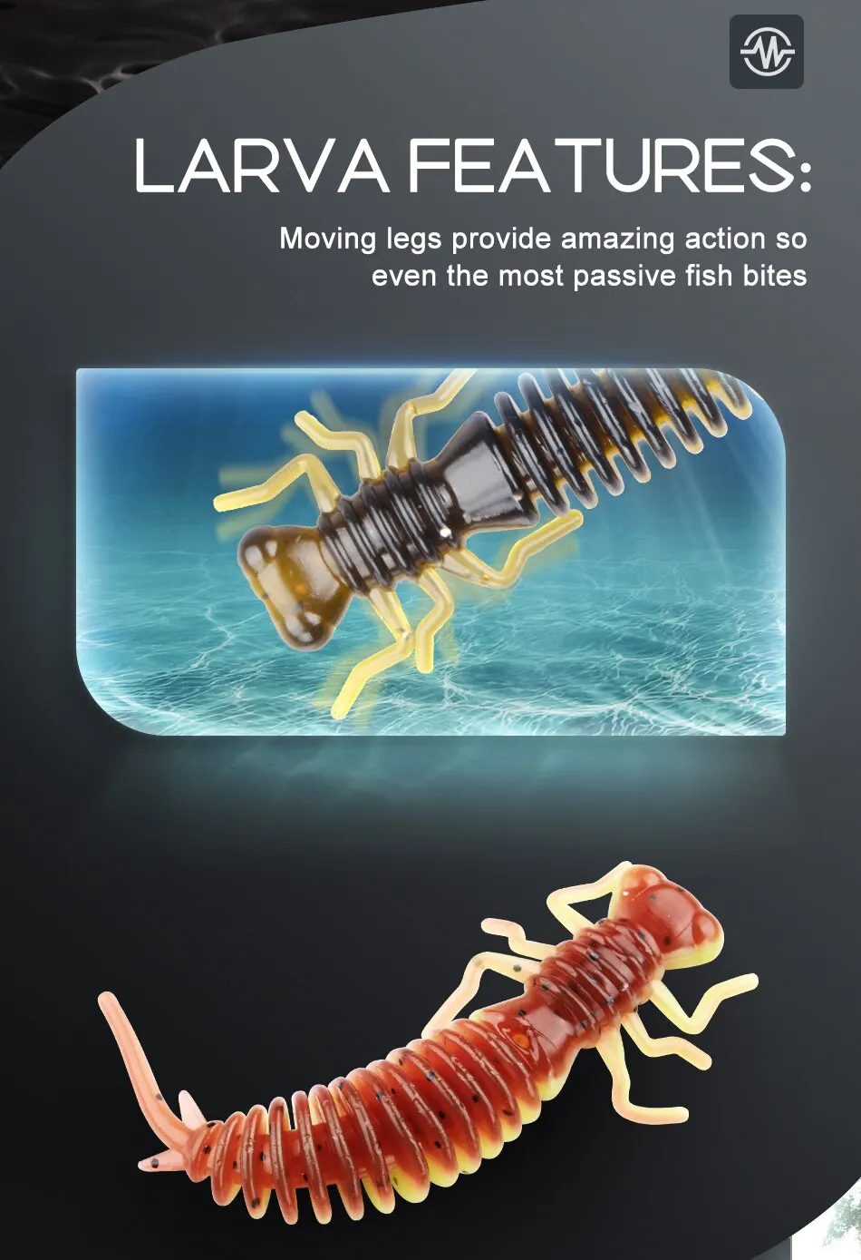 MEREDITH Larva Soft Lures Artificial Lures 50mm/10pcs Fishing Worm Silicone Bass Pike Minnow Swimbait Jigging Plastic Baits MEREDITH Larva Soft Lures Artificial Lures 50mm/10pcs Fishing Worm Silicone Bass Pike Minnow Swimbait Jigging Plastic Baits