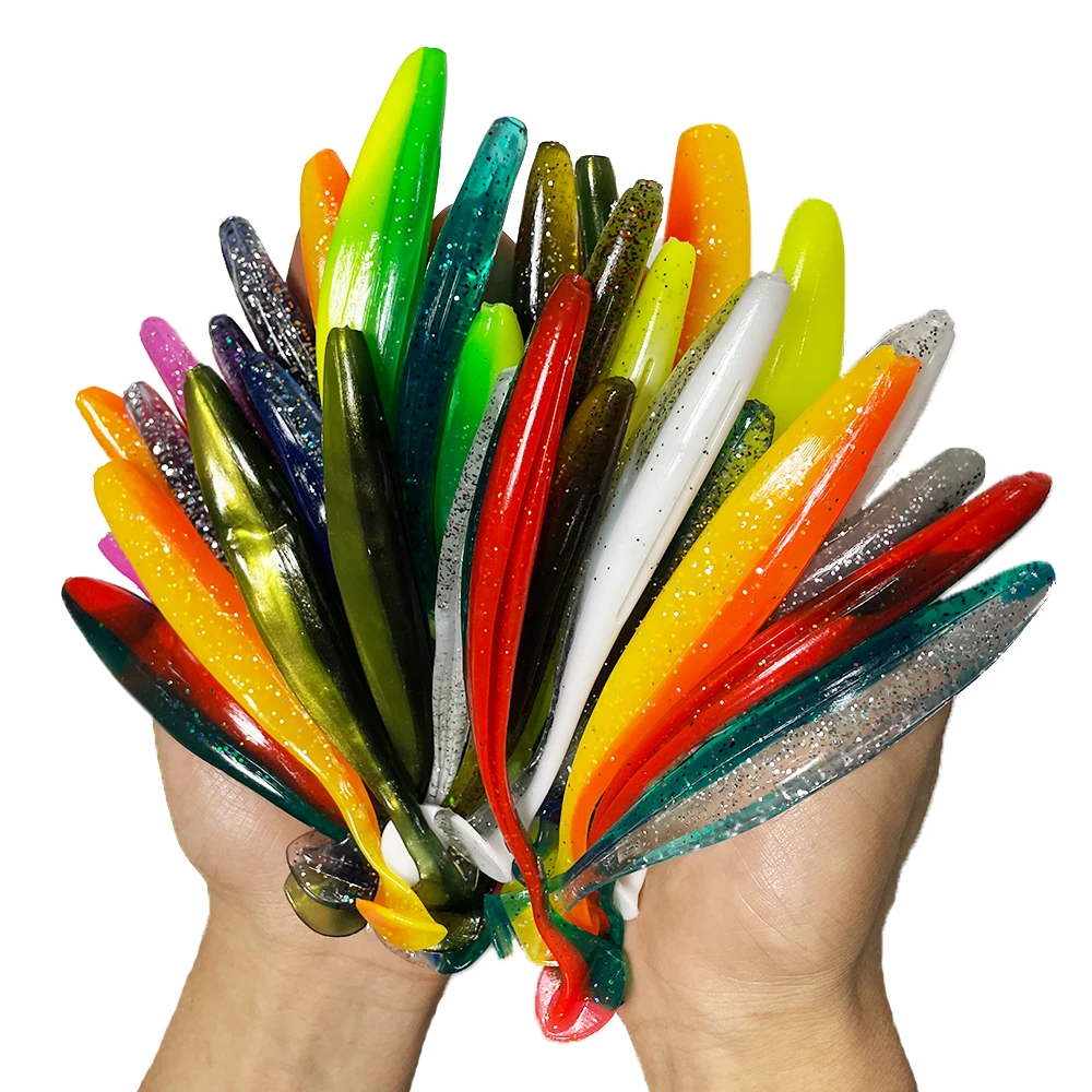 Silicone Baits 1-100pcs 70mm 90mm 120mm T Tail Shad Worm Soft Bait Artificial Bait Swimbait Bait Wobbler Soft Baits Fishing Spo Silicone Baits 1-100pcs 70mm 90mm 120mm T Tail Shad Worm Soft Bait Artificial Bait Swimbait Bait Wobbler Soft Baits Fishing Spo