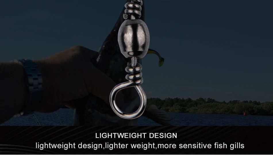 Meredith 50Pcs/Lot Fishing Connector Pin Bearing Rolling Swivel Stainless Steel with Snap Fishhook Lure Tackle Accessorie Meredith 50Pcs/Lot Fishing Connector Pin Bearing Rolling Swivel Stainless Steel with Snap Fishhook Lure Tackle Accessorie