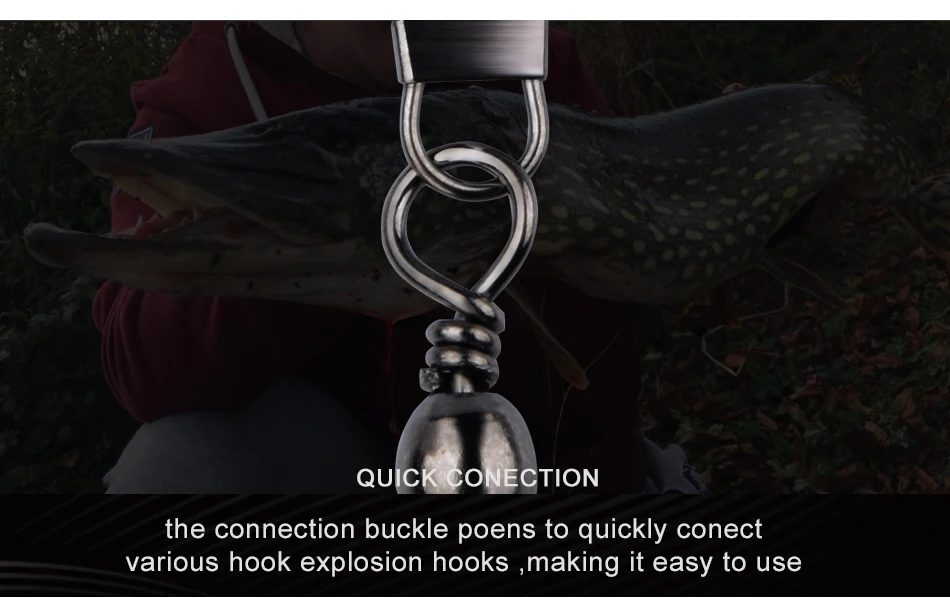 Meredith 50Pcs/Lot Fishing Connector Pin Bearing Rolling Swivel Stainless Steel with Snap Fishhook Lure Tackle Accessorie Meredith 50Pcs/Lot Fishing Connector Pin Bearing Rolling Swivel Stainless Steel with Snap Fishhook Lure Tackle Accessorie