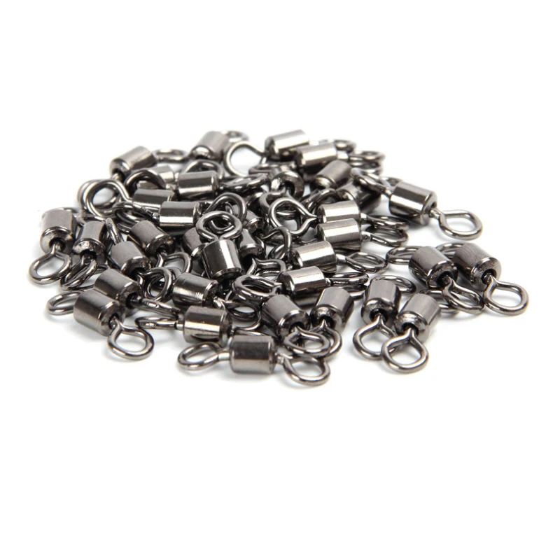 500pcs Bearing Swivel Fishing Connector Stainless Steel Carp Fishing Accessories Snap Fishhook Lure Solid Ring Swivel Tackle 500pcs Bearing Swivel Fishing Connector Stainless Steel Carp Fishing Accessories Snap Fishhook Lure Solid Ring Swivel Tackle