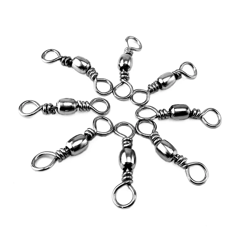 Goture 200pcs Fishing Rolling Swivel Snap Drag 16kg-46kg Stainless Steel Fishhooks Barrel Swivel Fishing Tackeles Line Connector Goture 200pcs Fishing Rolling Swivel Snap Drag 16kg-46kg Stainless Steel Fishhooks Barrel Swivel Fishing Tackeles Line Connector