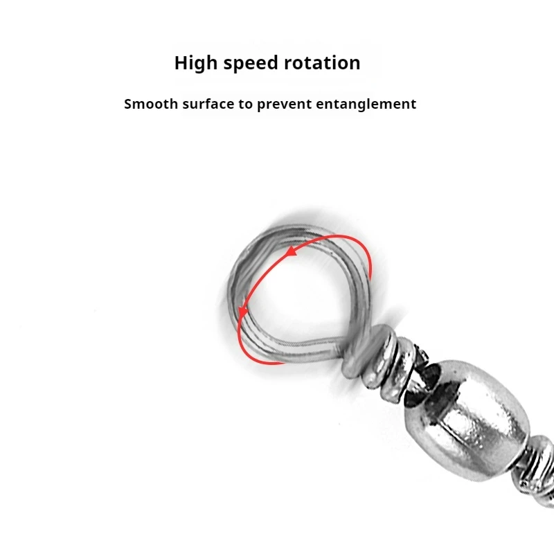 Goture 200pcs Fishing Rolling Swivel Snap Drag 16kg-46kg Stainless Steel Fishhooks Barrel Swivel Fishing Tackeles Line Connector Goture 200pcs Fishing Rolling Swivel Snap Drag 16kg-46kg Stainless Steel Fishhooks Barrel Swivel Fishing Tackeles Line Connector