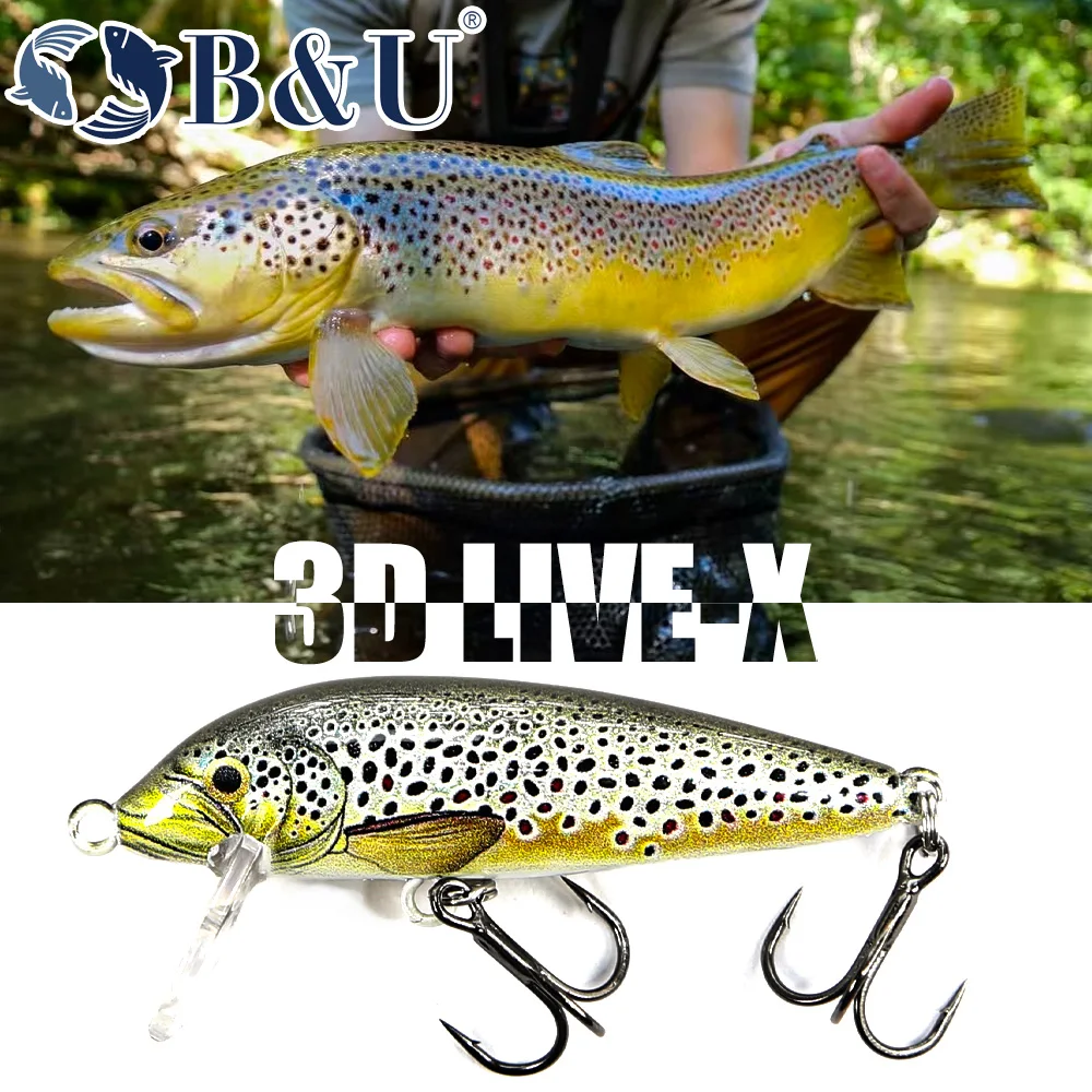 B&U Sinking Minnow Wobblers Fishing Lures For Bass Perch Pike Trout Lure and Hard Bait Jerkbait for Perch Fishing Tackle BU Sinking Minnow Wobbler
B&U Sinking Minnow Wobblers Fishing Lures For Bass Perch Pike Trout Lure and Hard Bait Jerkbait for Perch Fishing Tackle