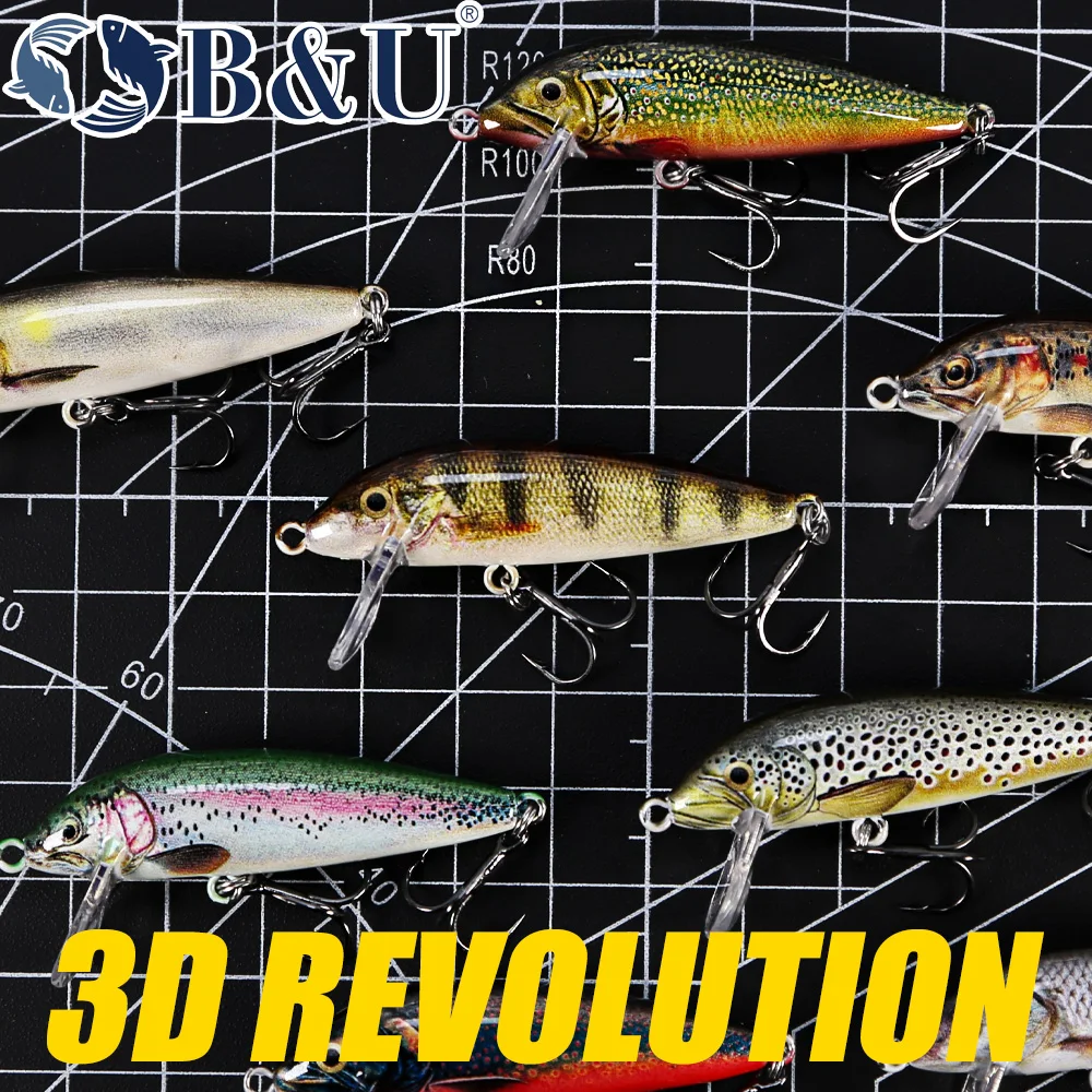 B&U Sinking Minnow Wobblers Fishing Lures For Bass Perch Pike Trout Lure and Hard Bait Jerkbait for Perch Fishing Tackle BU Sinking Minnow Wobbler
B&U Sinking Minnow Wobblers Fishing Lures For Bass Perch Pike Trout Lure and Hard Bait Jerkbait for Perch Fishing Tackle