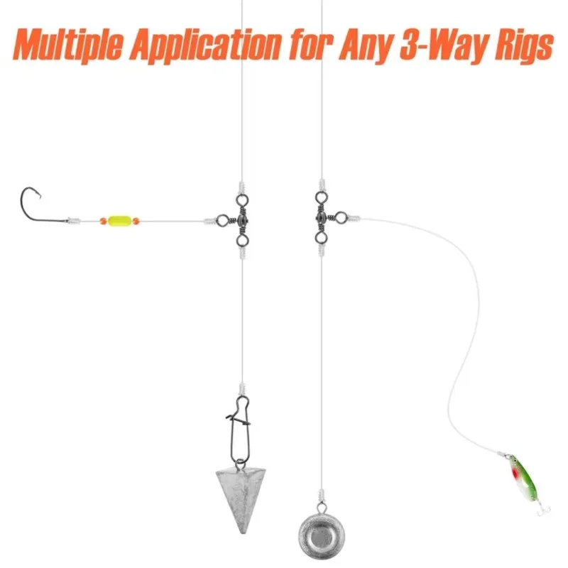 50PCS/Bag Black Nickel Plating Three-Prong Connector T-Swivel Sub-Line Splitter Outdoor Fishing Bazi Ring Fishing Accessories 50PCS/Bag Black Nickel Plating Three-Prong Connector T-Swivel Sub-Line Splitter Outdoor Fishing Bazi Ring Fishing Accessories