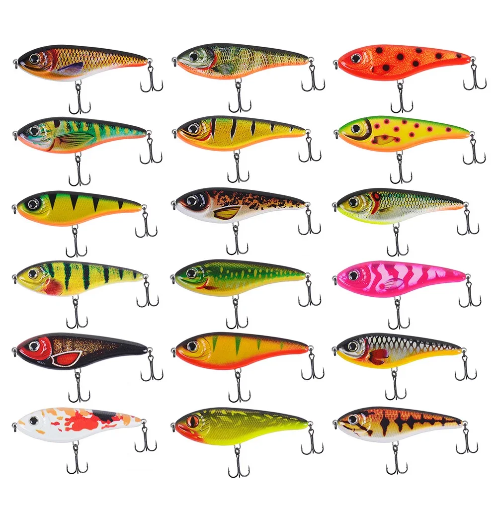 TSUYOKI Musky Jerkbaits Slow Sinking Slider Lures 90mm/105mm Loud Sound Crankbaits Westin Lure Jerkbait Fishing for Pike Walleye TSUYOKI Musky Jerkbaits Slow Sinking Slider Lures 90mm/105mm Loud Sound Crankbaits Westin Lure Jerkbait Fishing for Pike Walleye