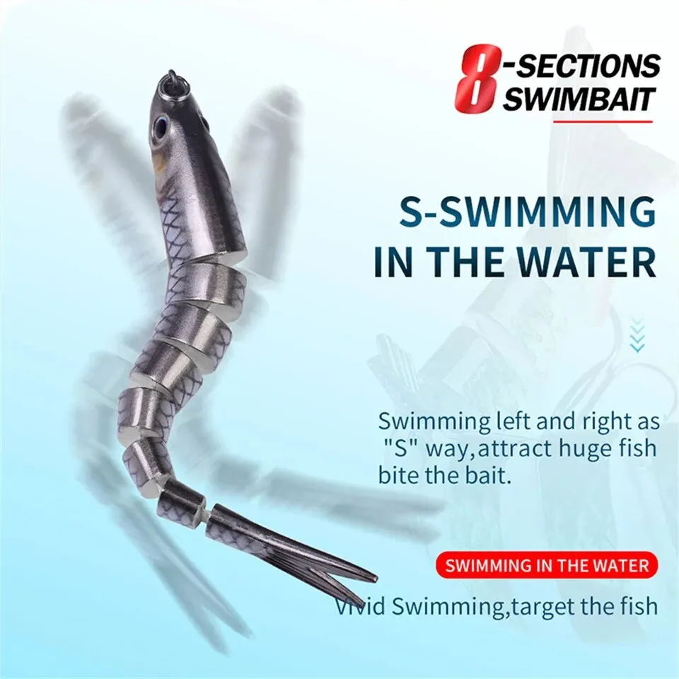 Multi Section Lure Bait Fish 13.5cm 19g Artificial Fishing Hard Bait For Dogfish Pike Perch Fake Swimbait Sea Fishing Pesca Multi Section Lure Bait Fish 13.5cm 19g Artificial Fishing Hard Bait For Dogfish Pike Perch Fake Swimbait Sea Fishing Pesca
