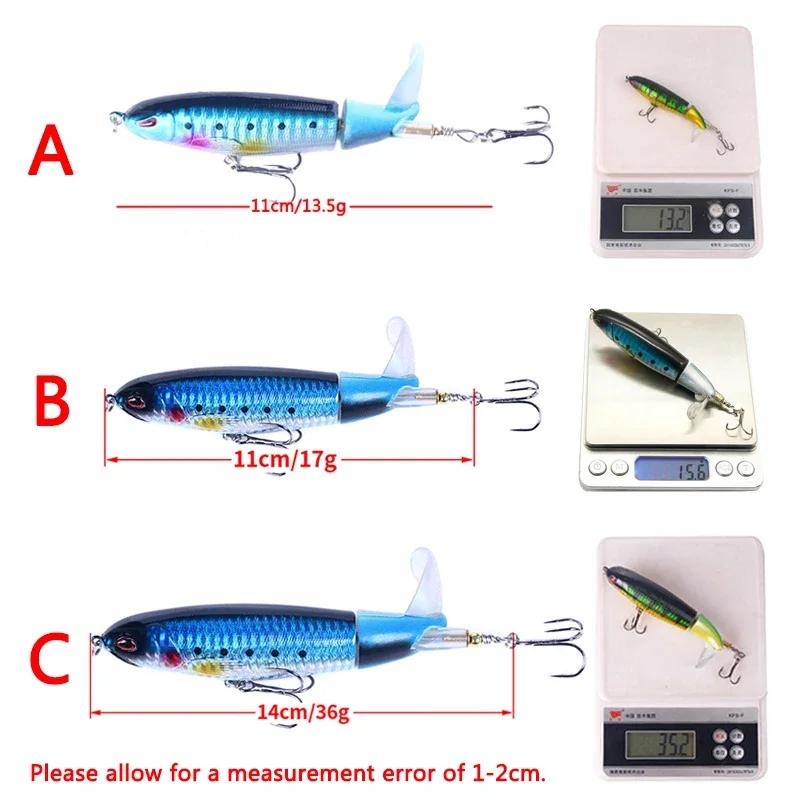 Popper Fishing Lure Set 11cm/14g Artificial Topwater Hard Bait Rotating Wobblers Tackle Fishing Bait Accessories 5/10Pcs Pesca Popper Fishing Lure Set 11cm/14g Artificial Topwater Hard Bait Rotating Wobblers Tackle Fishing Bait Accessories 5/10Pcs Pesca