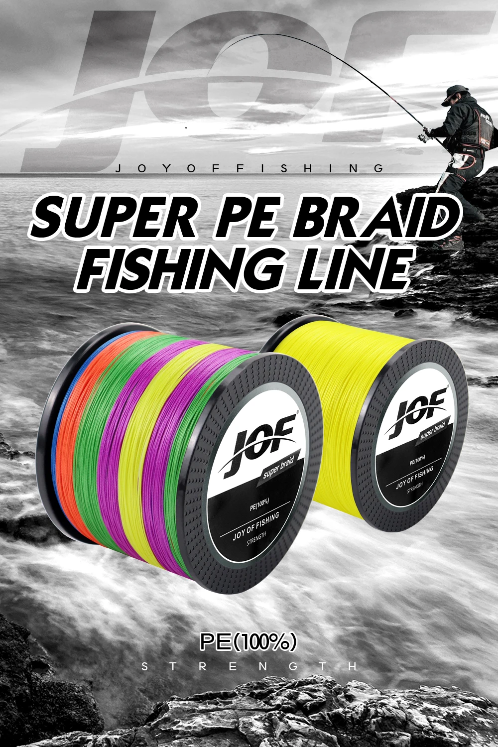 JOF 4 Strands Braided Fishing Line Multifilament 300M 500M 1000M Carp Fishing Japan Braided Wire Sea Fishing Accessories Pe Line JOF 4 Strands Braided Fishing Line Multifilament 300M 500M 1000M Carp Fishing Japan Braided Wire Sea Fishing Accessories Pe Line