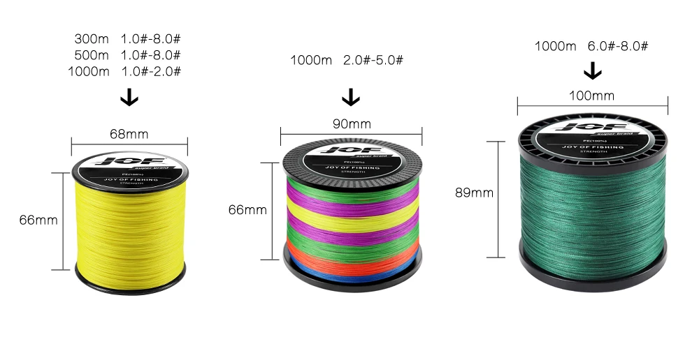 JOF 4 Strands Braided Fishing Line Multifilament 300M 500M 1000M Carp Fishing Japan Braided Wire Sea Fishing Accessories Pe Line JOF 4 Strands Braided Fishing Line Multifilament 300M 500M 1000M Carp Fishing Japan Braided Wire Sea Fishing Accessories Pe Line