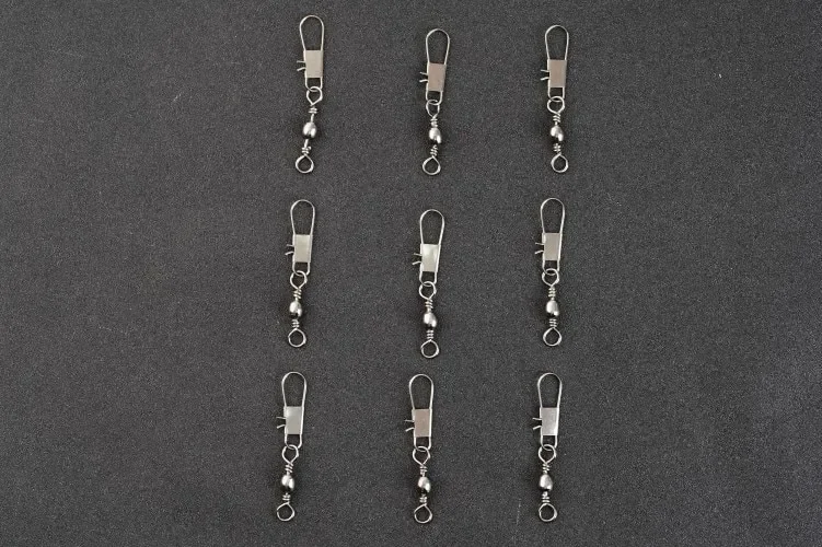 4 Size 100pcs/Pack Swivels Fishing Connector Pin Bearing Rolling Swivel Snap Fastlock Clips Fishhook Fishing Tackle Accessories 4 Size 100pcs/Pack Swivels Fishing Connector Pin Bearing Rolling Swivel Snap Fastlock Clips Fishhook Fishing Tackle Accessories