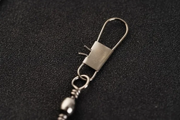 4 Size 100pcs/Pack Swivels Fishing Connector Pin Bearing Rolling Swivel Snap Fastlock Clips Fishhook Fishing Tackle Accessories 4 Size 100pcs/Pack Swivels Fishing Connector Pin Bearing Rolling Swivel Snap Fastlock Clips Fishhook Fishing Tackle Accessories