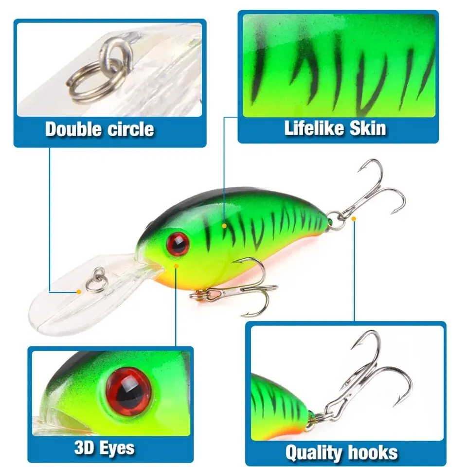 Crank Fishing Lure Bait Wobbler 13.6g 10cm Minnow Isca Artificial 3D Eyes Lures Crankbait For Bass Pike Carp Pesca Tackle 10cm Crank Fishing Lure
Crank Fishing Lure Bait Wobbler 13.6g 10cm Minnow Isca Artificial 3D Eyes Lures Crankbait For Bass Pike Carp Pesca Tackle