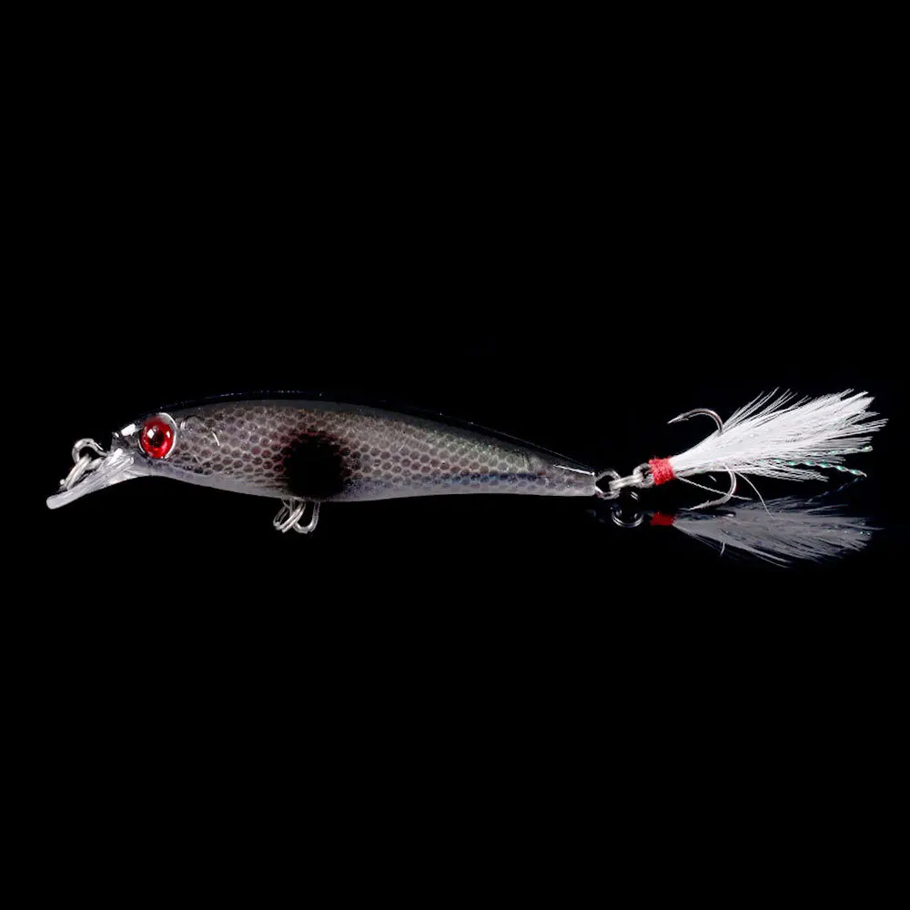 Laser Minnow Fishing Lure 10/5Pcs Artificial Bionic 9cm/7g Swing Hard Bait with Feather Tackle Hook Wobbler Pesca for Bass Pike Laser Minnow Fishing Lure 10/5Pcs Artificial Bionic 9cm/7g Swing Hard Bait with Feather Tackle Hook Wobbler Pesca for Bass Pike