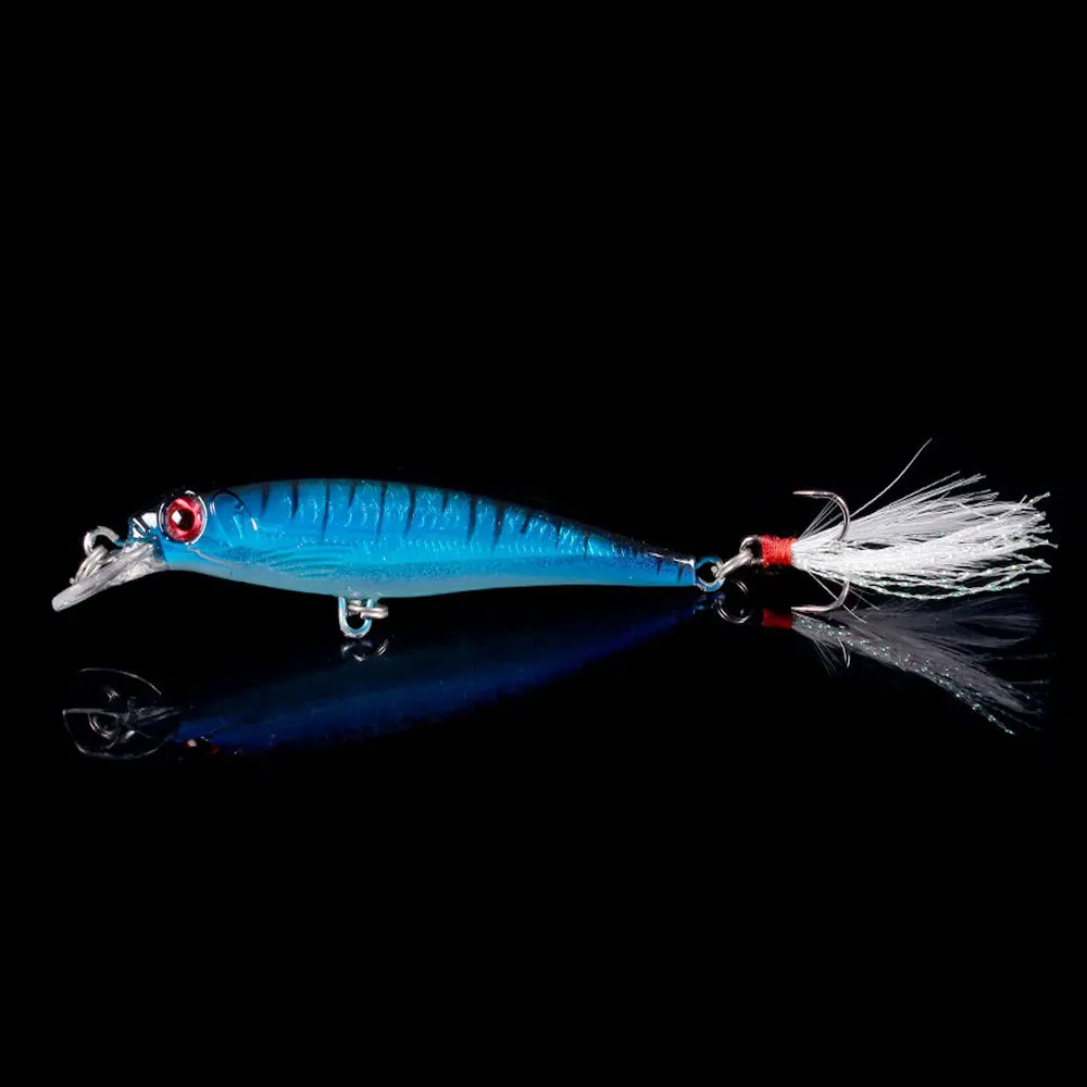 Laser Minnow Fishing Lure 10/5Pcs Artificial Bionic 9cm/7g Swing Hard Bait with Feather Tackle Hook Wobbler Pesca for Bass Pike Laser Minnow Fishing Lure 10/5Pcs Artificial Bionic 9cm/7g Swing Hard Bait with Feather Tackle Hook Wobbler Pesca for Bass Pike