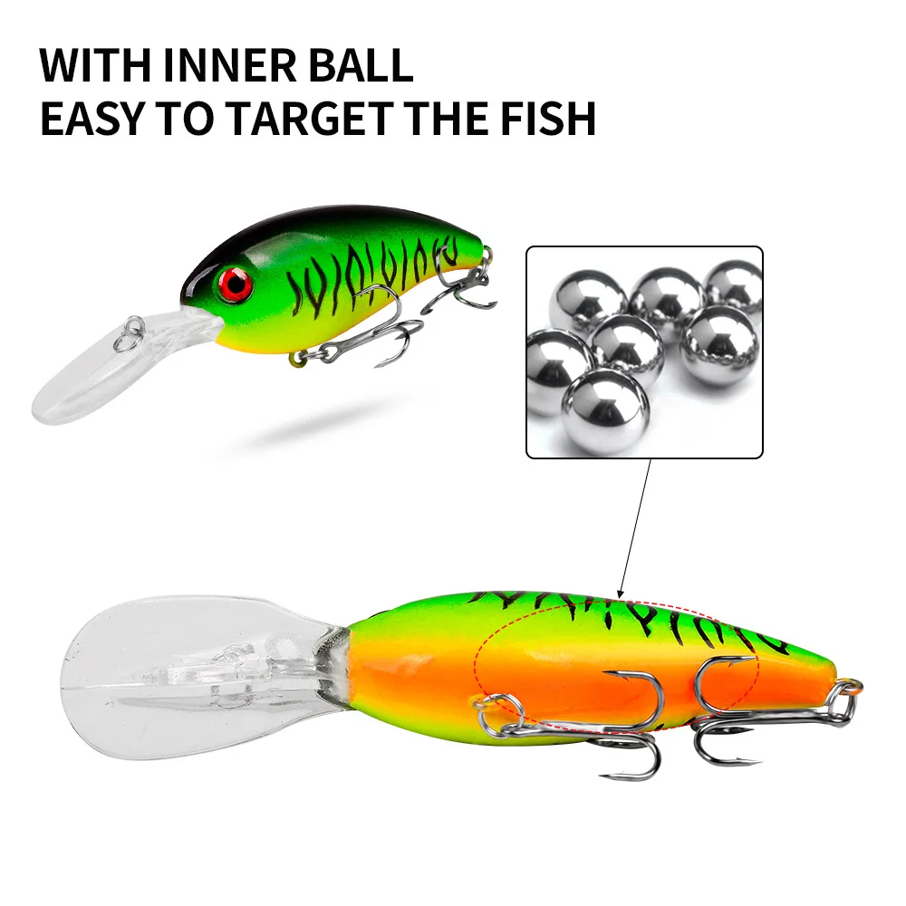1Pcs Crank Fishing Bait With Multiple Colors Biomimetic False Bait 10CM-14G Plastic Float Crank Bait Fishing Tackle Accessories 1Pcs Crank Fishing Bait With Multiple Colors Biomimetic False Bait 10CM-14G Plastic Float Crank Bait Fishing Tackle Accessories