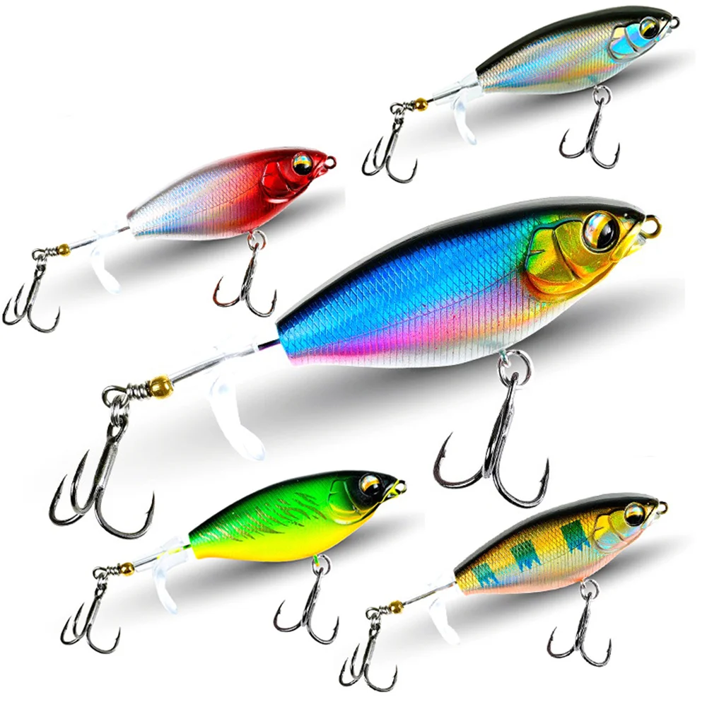 5 PC Lua Bait Fake Baits Floating Tractors Surface Ties Frying Pencil Propellers Freshwater Fishing Warble Bass Blackfish Lure Floating Pencil Prop Bait Set
5 PC Lua Bait Fake Baits Floating Tractors Surface Ties Frying Pencil Propellers Freshwater Fishing Warble Bass Blackfish Lure