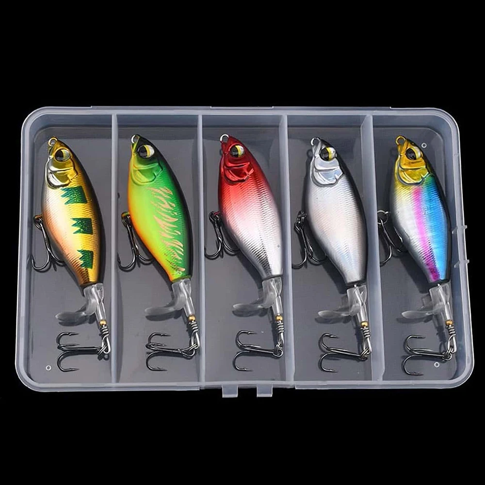 5 PC Lua Bait Fake Baits Floating Tractors Surface Ties Frying Pencil Propellers Freshwater Fishing Warble Bass Blackfish Lure Floating Pencil Prop Bait Set
5 PC Lua Bait Fake Baits Floating Tractors Surface Ties Frying Pencil Propellers Freshwater Fishing Warble Bass Blackfish Lure