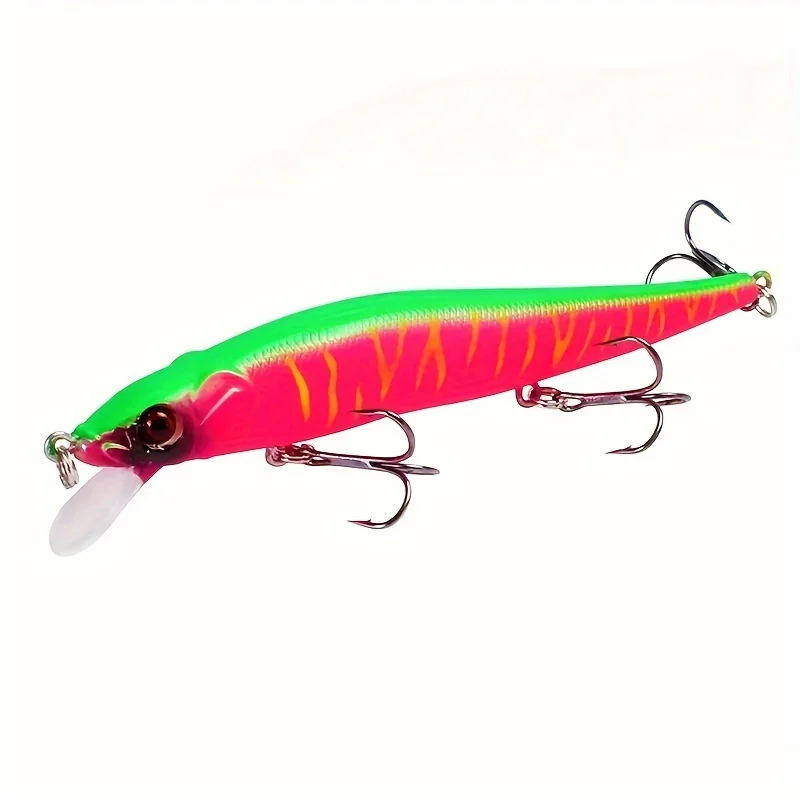 Plastic Simulation Lure Minnow Crankbait Wobblers 3d Eyes Perch Artificial Bait Minnow Hard Bait With 3 Treble Hooks For Pike Plastic Simulation Lure Minnow Crankbait Wobblers 3d Eyes Perch Artificial Bait Minnow Hard Bait With 3 Treble Hooks For Pike