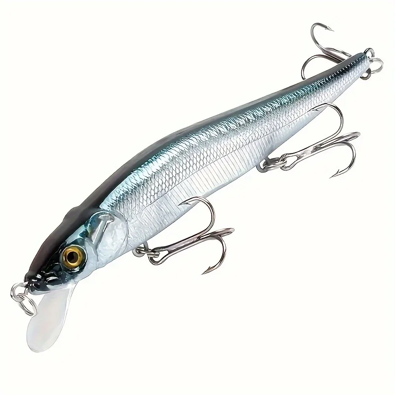 Plastic Simulation Lure Minnow Crankbait Wobblers 3d Eyes Perch Artificial Bait Minnow Hard Bait With 3 Treble Hooks For Pike Plastic Simulation Lure Minnow Crankbait Wobblers 3d Eyes Perch Artificial Bait Minnow Hard Bait With 3 Treble Hooks For Pike