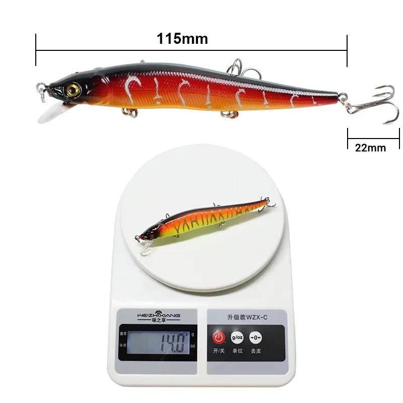 Plastic Simulation Lure Minnow Crankbait Wobblers 3d Eyes Perch Artificial Bait Minnow Hard Bait With 3 Treble Hooks For Pike Plastic Simulation Lure Minnow Crankbait Wobblers 3d Eyes Perch Artificial Bait Minnow Hard Bait With 3 Treble Hooks For Pike
