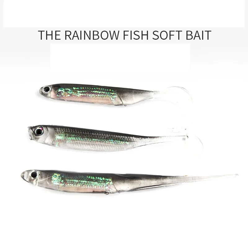 5Pcs/lot Fishing Soft Bait 7CM 7.5CM 1.7G 2.3G 2.7G T Tail fish Fishing Lures Rainbow Color Sequin Swing Fishing Spinner Bait t tail soft bait
5Pcs/lot Fishing Soft Bait 7CM 7.5CM 1.7G 2.3G 2.7G T Tail fish Fishing Lures Rainbow Color Sequin Swing Fishing Spinner Bait