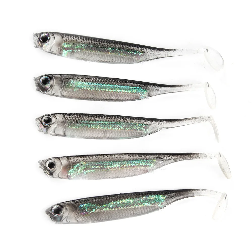 5Pcs/lot Fishing Soft Bait 7CM 7.5CM 1.7G 2.3G 2.7G T Tail fish Fishing Lures Rainbow Color Sequin Swing Fishing Spinner Bait t tail soft bait
5Pcs/lot Fishing Soft Bait 7CM 7.5CM 1.7G 2.3G 2.7G T Tail fish Fishing Lures Rainbow Color Sequin Swing Fishing Spinner Bait