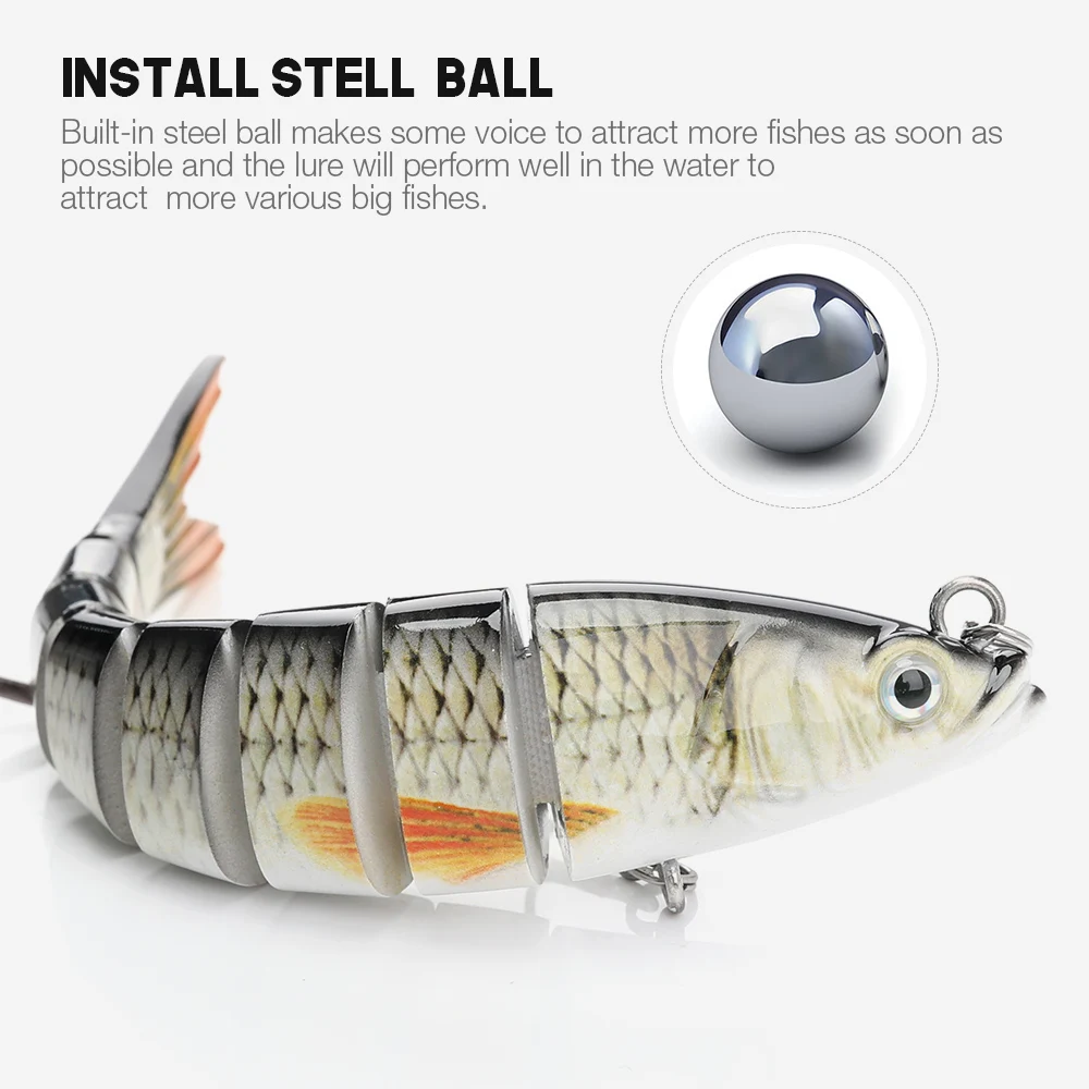 Sinking Wobblers Fishing Lures Multi Jointed Swimbait Hard Bait Fishing Tackle For Bass Isca Crankbait13.5cm 19g Sinking Wobblers Fishing Lures Multi Jointed Swimbait Hard Bait Fishing Tackle For Bass Isca Crankbait13.5cm 19g