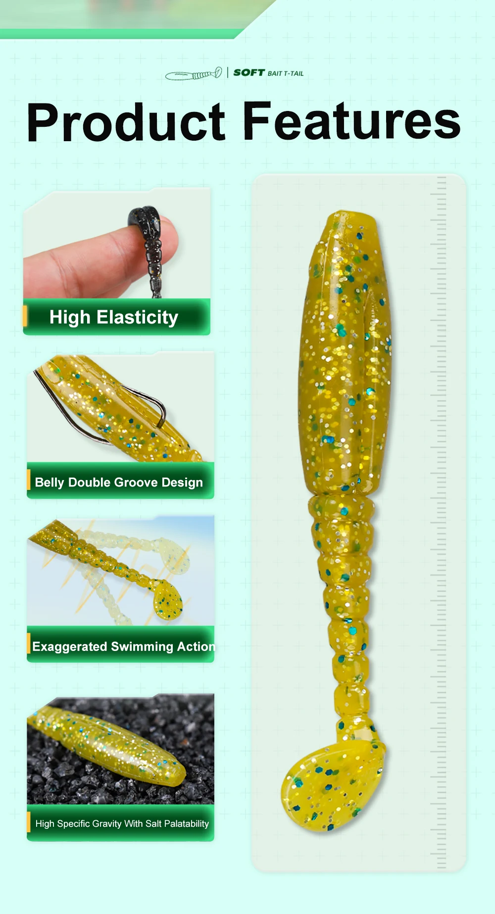 HISTAR 1Bag High Elasticity Shining Design Long Thread T Tail Soft Plastic Worm Fishing Lure Artificial Soft Silicon Body Lures HISTAR 1Bag High Elasticity Shining Design Long Thread T Tail Soft Plastic Worm Fishing Lure Artificial Soft Silicon Body Lures