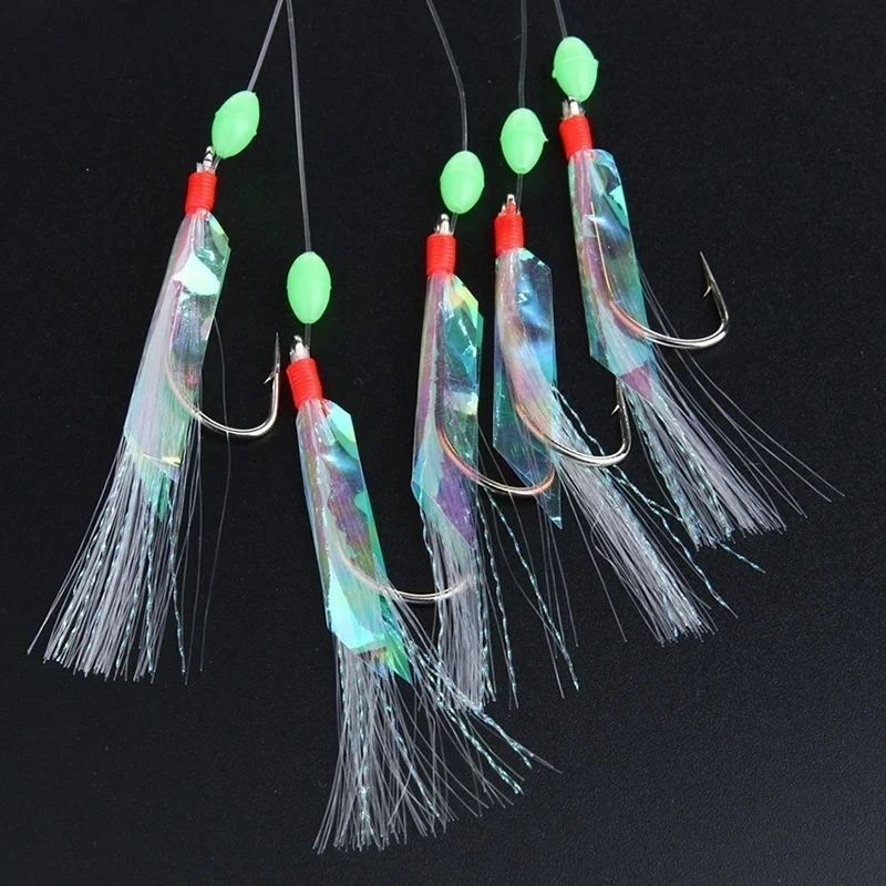 5/6Pcs Multi-Color Soft Silverskin Fishing Lure Set Imitation Fish Shrimp Bait with Crystal Barbed Hook for Variety Fish 5/6Pcs Multi-Color Soft Silverskin Fishing Lure Set Imitation Fish Shrimp Bait with Crystal Barbed Hook for Variety Fish