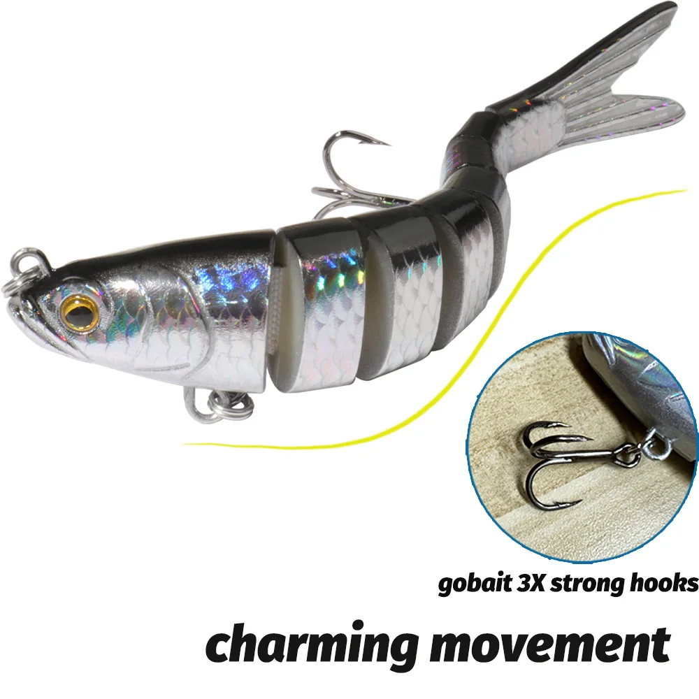 GOBAIT Swimbait 11g 16g 27g Multi Joint Lure Slow Sinking Bionic Segment Pesca Bass Treble Hook Carp Fishing Tackle Hard Bait GOBAIT multi joint swimbait
GOBAIT Swimbait 11g 16g 27g Multi Joint Lure Slow Sinking Bionic Segment Pesca Bass Treble Hook Carp Fishing Tackle Hard Bait