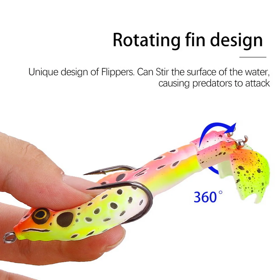 Frog Lure Double Propeller Legs Silicone Soft Baits 13.6g 16.6g Topwater Wobblers Artificial Bait For Bass Catfish Fishing Tools Double Propeller Frog Lure Frog Lure Double Propeller Legs Silicone Soft Baits 13.6g 16.6g Topwater Wobblers Artificial Bait For Bass Catfish Fishing Tools